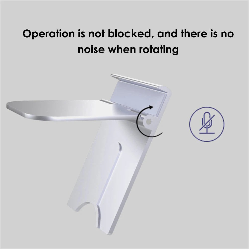 B10 Wall Mount Phone Holder Punch-free Bathroom Adjustable Angle Tablet Stand