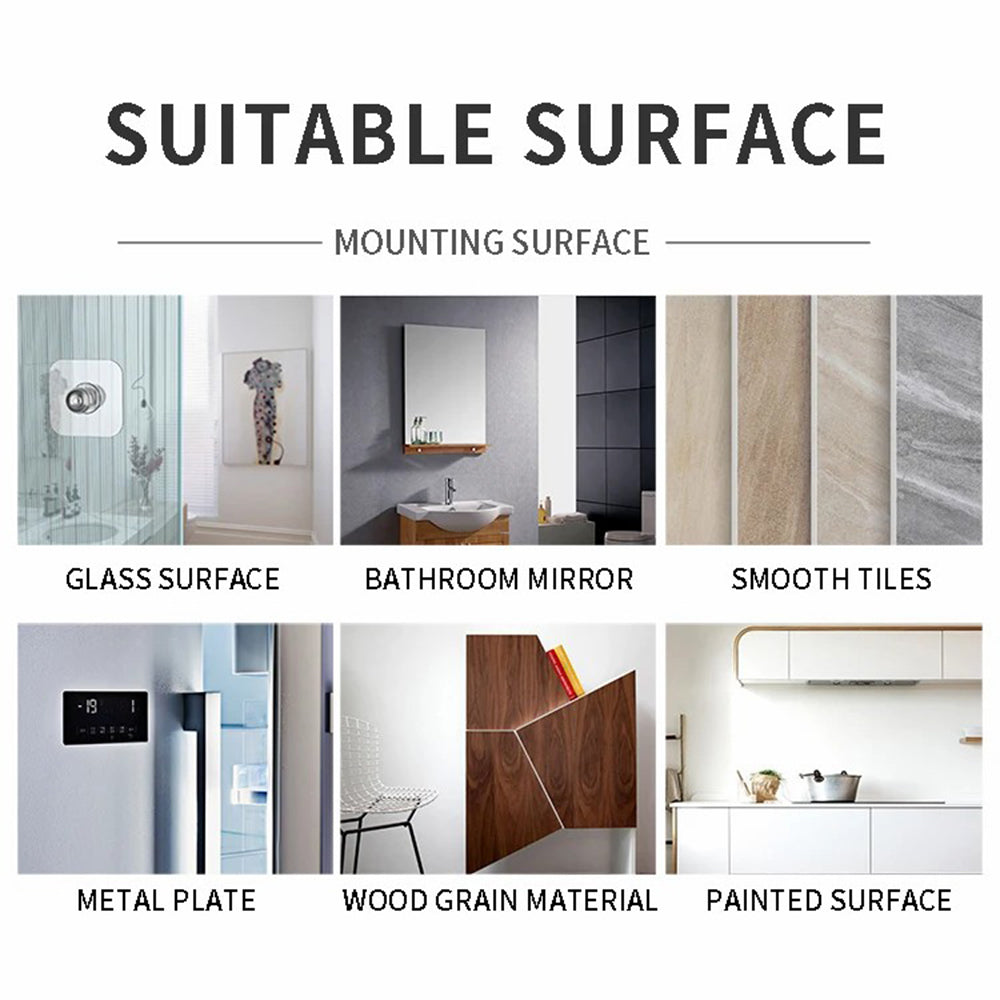 B10 Wall Mount Phone Holder Punch-free Bathroom Adjustable Angle Tablet Stand