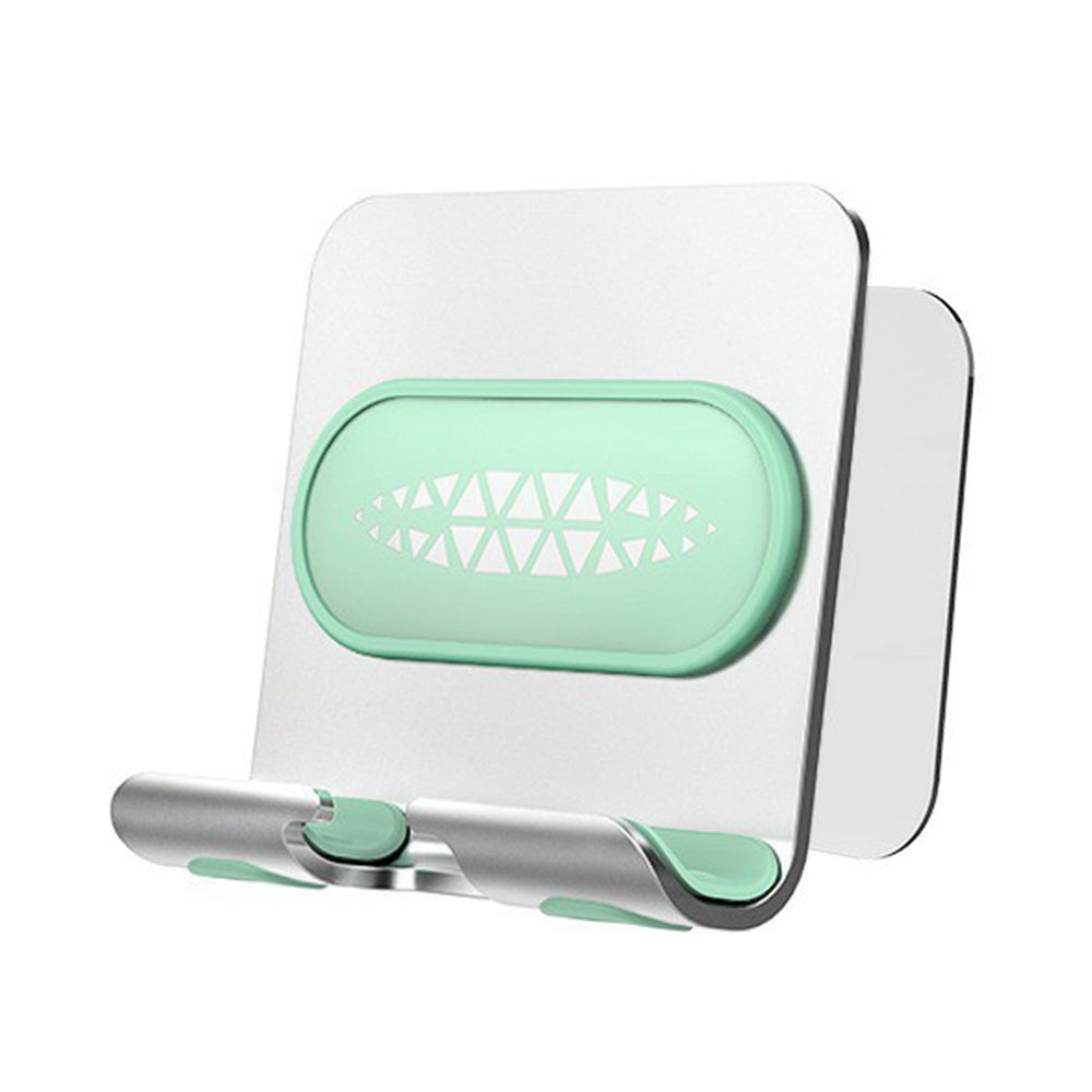 B10 Wall Mount Phone Holder Punch-free Bathroom Adjustable Angle Tablet Stand