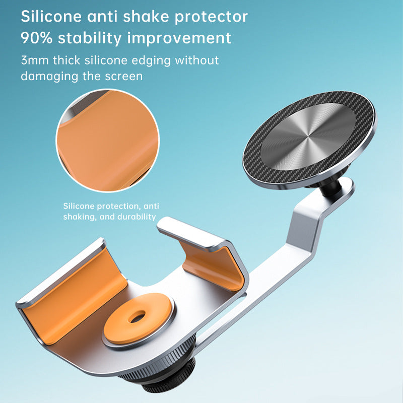 Floating Cell Phone Holder with Metal Stand Base + Magnetic Mount for iPhone 16 / 16 Ultra / 16 Pro / 16 Pro Max