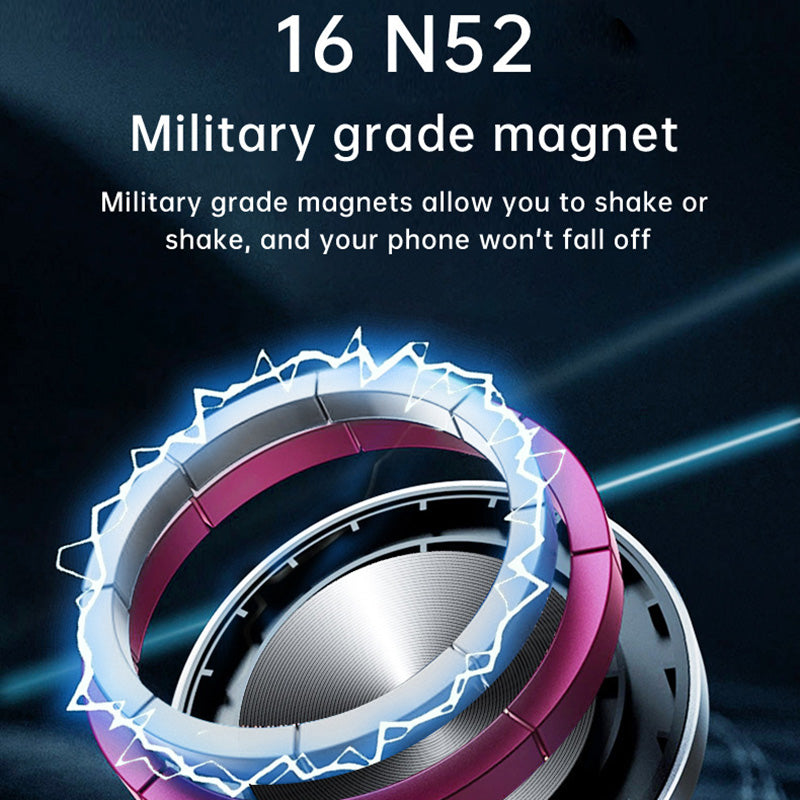 Floating Cell Phone Holder with Metal Stand Base + Magnetic Mount for iPhone 16 / 16 Ultra / 16 Pro / 16 Pro Max