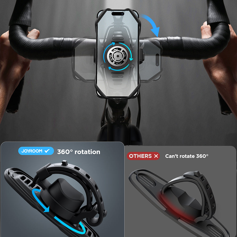 JOYROOM JR-ZS382 Bike Handlebar Phone Holder Soft Silicone Band Bicycle Cellphone Bracket