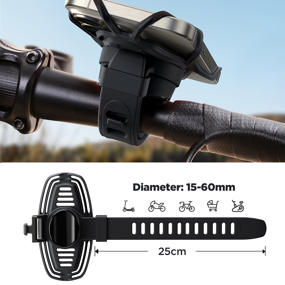JOYROOM JR-ZS382 Bike Handlebar Phone Holder Soft Silicone Band Bicycle Cellphone Bracket