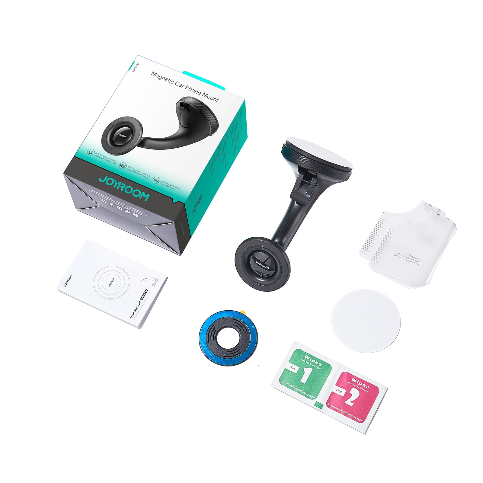 JOYROOM JR-ZS406 For 4.7-7 Inch Phones Suction Cup Mount Magnetic Car Cellphone Holder