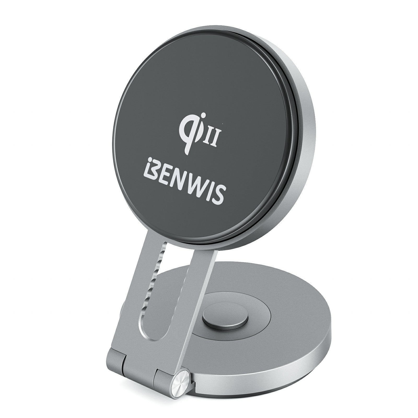 BENWIS PA-MCM-1-GY 15W Magnetic Wireless Charger Foldable Charging Stand Phone Charger