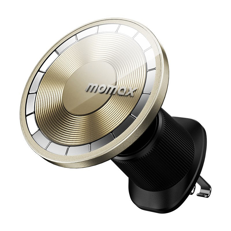 MOMAX MoVe Magnetic Wireless Charging Car Mount Vent Dash Charging Phone Holder Mount