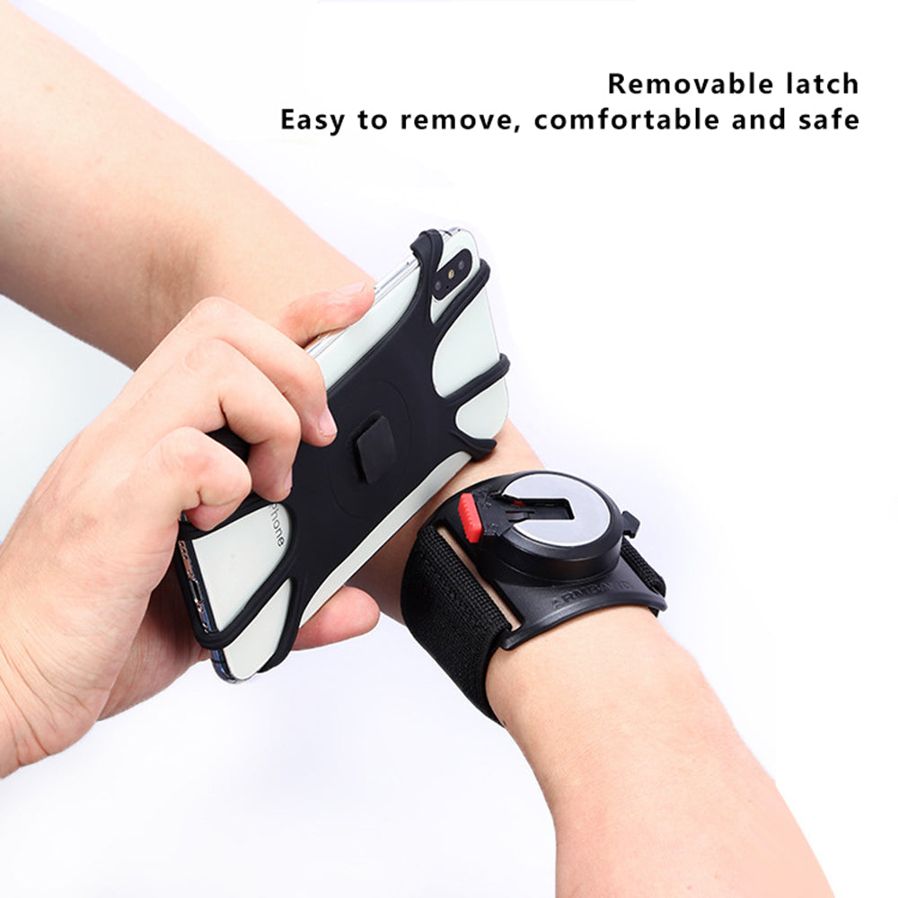 X02 Silicone Strap Design Detachable Phone Holder for iPhone 16 / 16 Ultra / 16 Pro / 16 Pro Max Cycling Running Armband Phone Bracket
