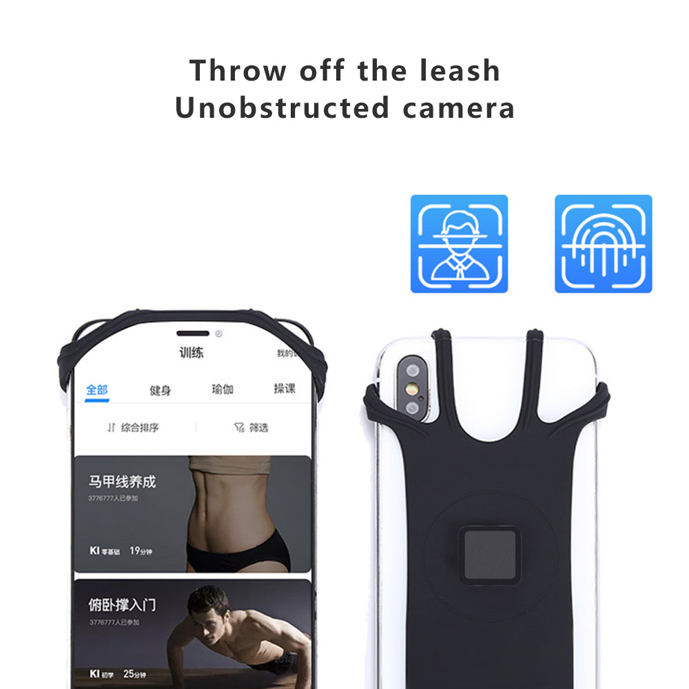 X02 Silicone Strap Design Detachable Phone Holder for iPhone 16 / 16 Ultra / 16 Pro / 16 Pro Max Cycling Running Armband Phone Bracket
