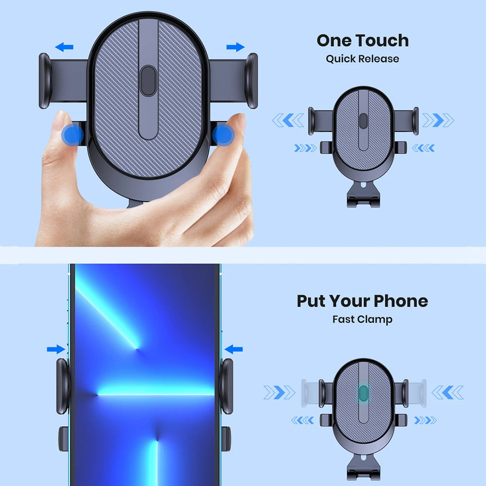 D23+CF Car Phone Holder Air Vent Cell Phone Holder for Car Hands Free Easy Clamp Cradle in Vehicle