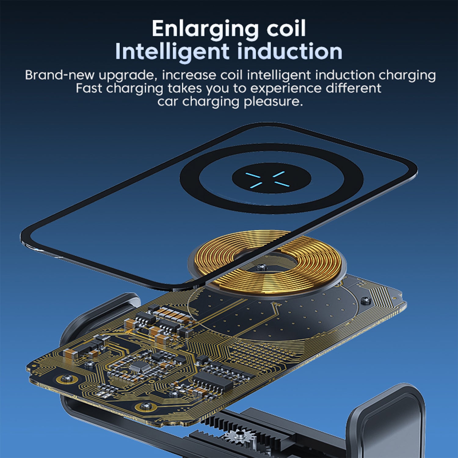 X11s Transparent Car Air Vent Phone Holder Wireless Charger Phone Charging Bracket