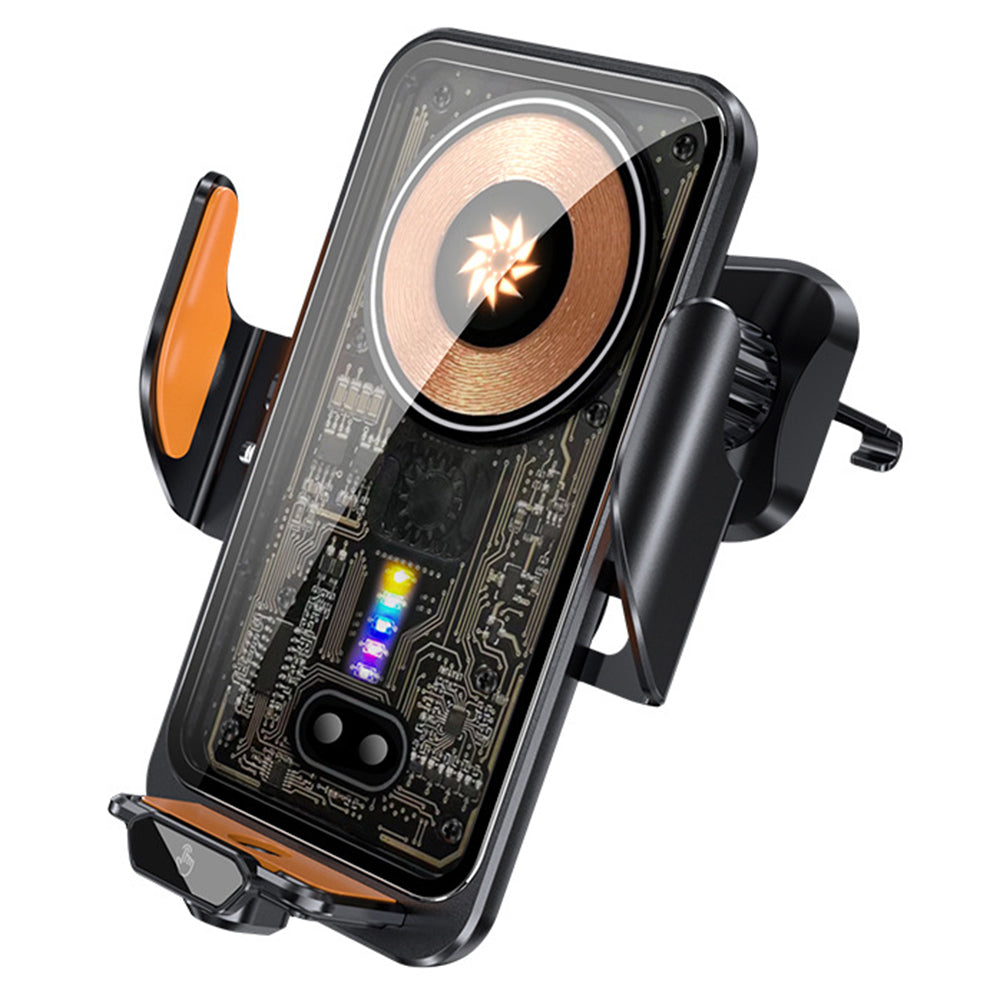 M7 Transparent Car Air Vent Phone Wireless Charger 66W Phone Charging Bracket with 3 Magnetic Plugs