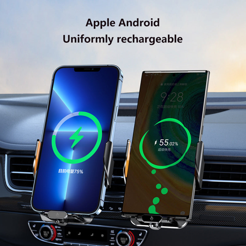 M7 Transparent Car Air Vent Phone Wireless Charger 66W Phone Charging Bracket with 3 Magnetic Plugs
