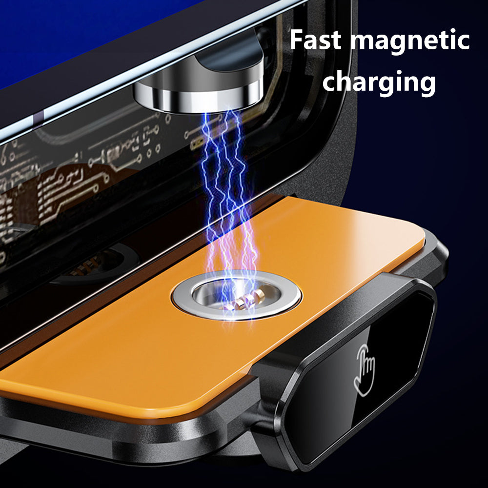 M7 Transparent Car Air Vent Phone Wireless Charger 66W Phone Charging Bracket with 3 Magnetic Plugs