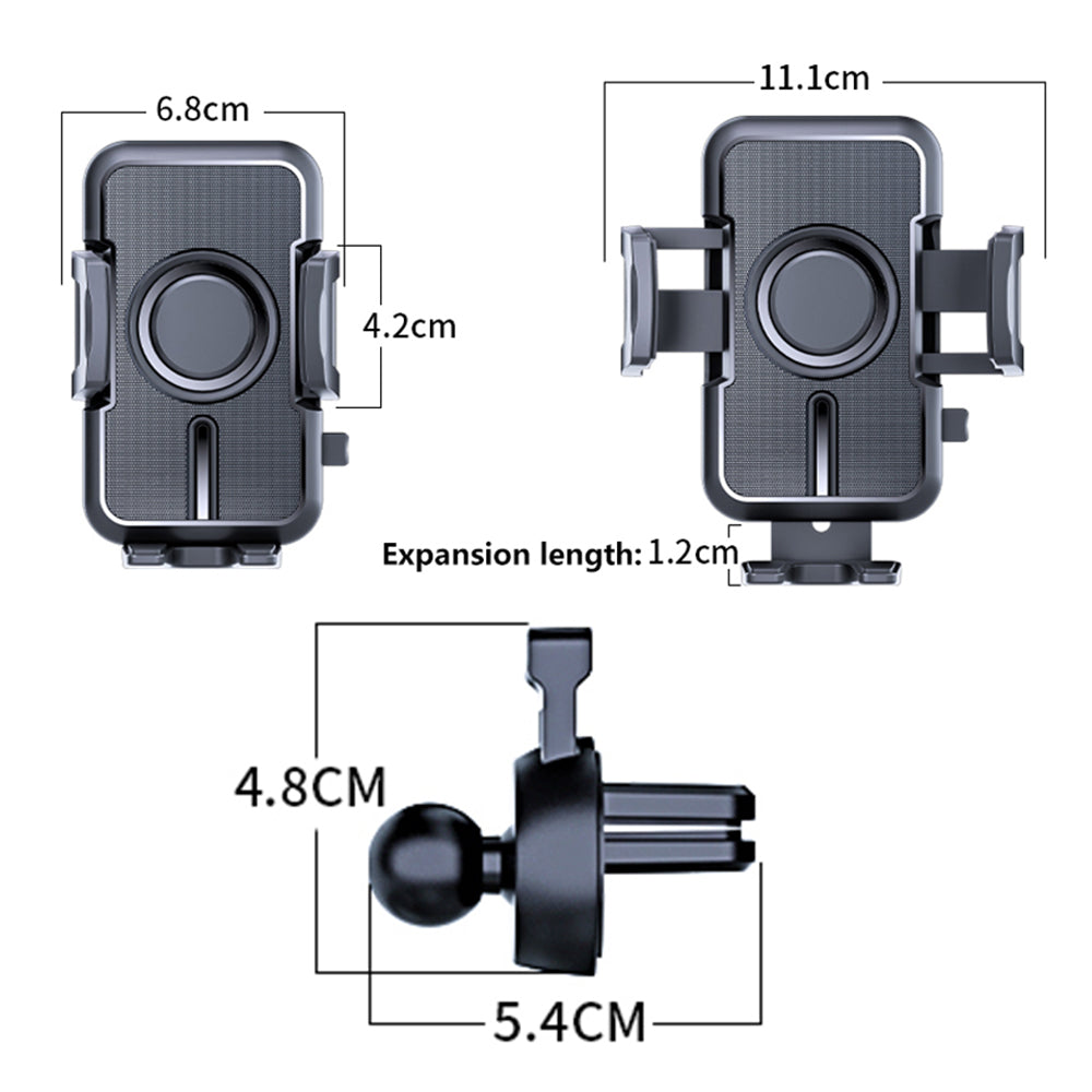 D55+K5 Car Air Outlet Phone Holder Rotatable ABS Cellphone Navigation Bracket