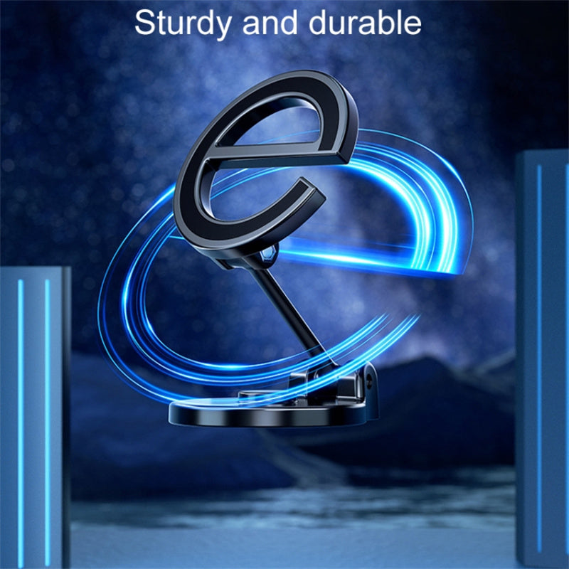 D38 E-shape Alloy Magnetic Car Phone Holder for iPhone 16 / 16 Ultra / 16 Pro / 16 Pro Max Car Dashboard Folding Mount