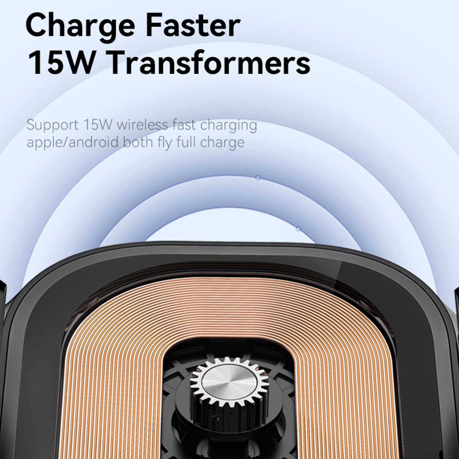 X20 15W Car Wireless Charger 360-Degree Rotation Air Vent Mount Phone Charging Bracket