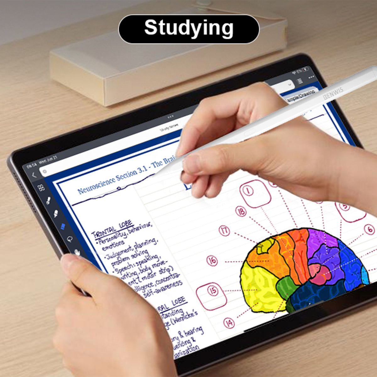 BENWIS ID-STY-1 Pencil Max Stylus Pen High Sensitivity Capacitive Disc Tip Touch Screen Pen