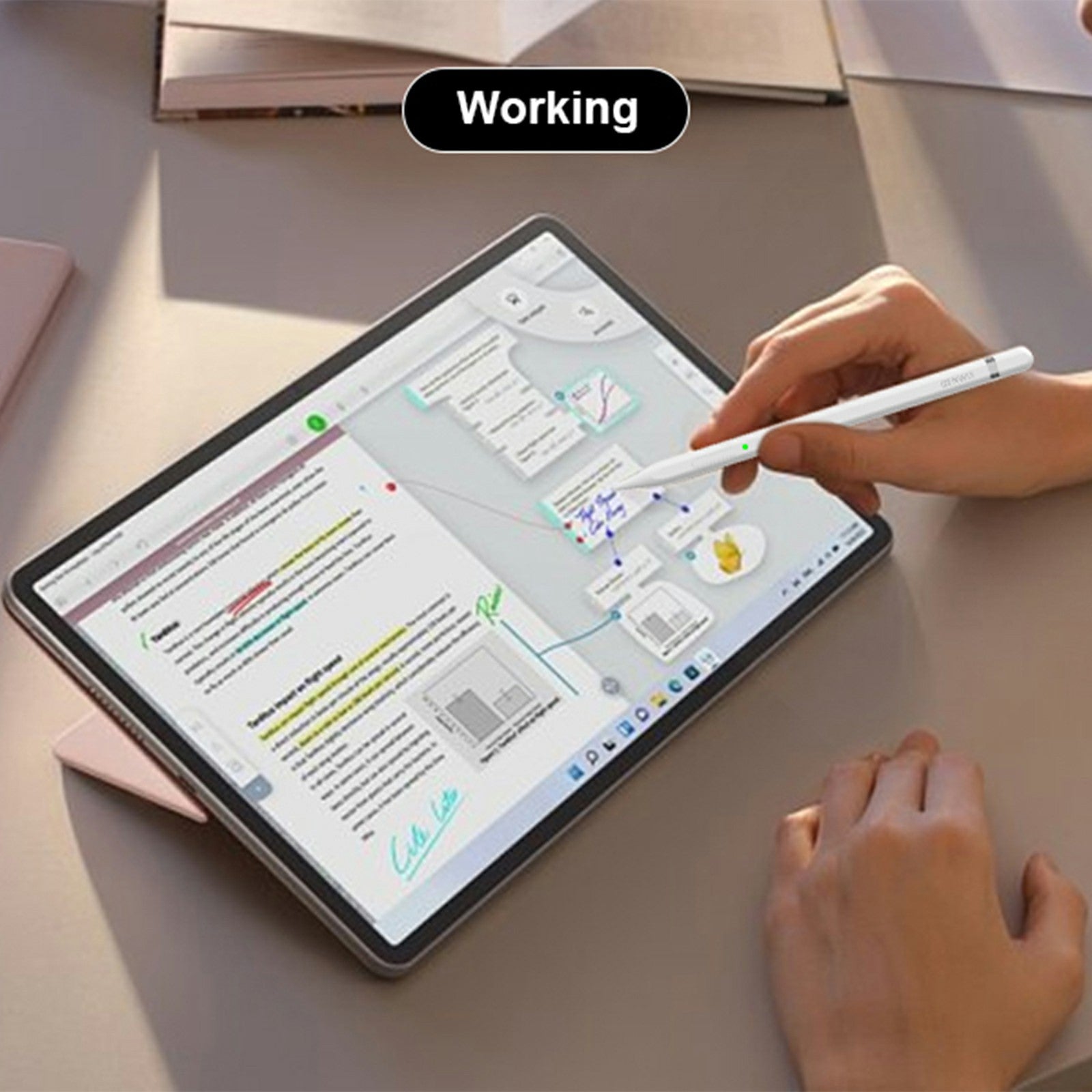 BENWIS ID-STY-3 Pencil Pro Universal Capacitive Stylus Active Stylus Pens for Touch Screens with Magnetic Design