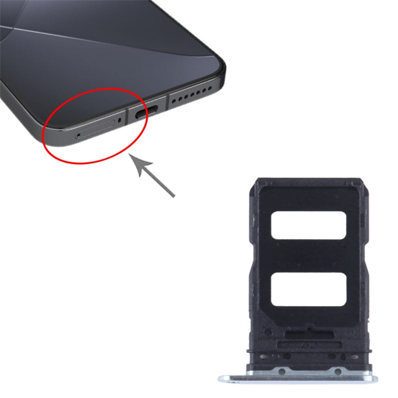 For Xiaomi 14 Dual SIM Card Tray Holder Replacement Part (without Logo)