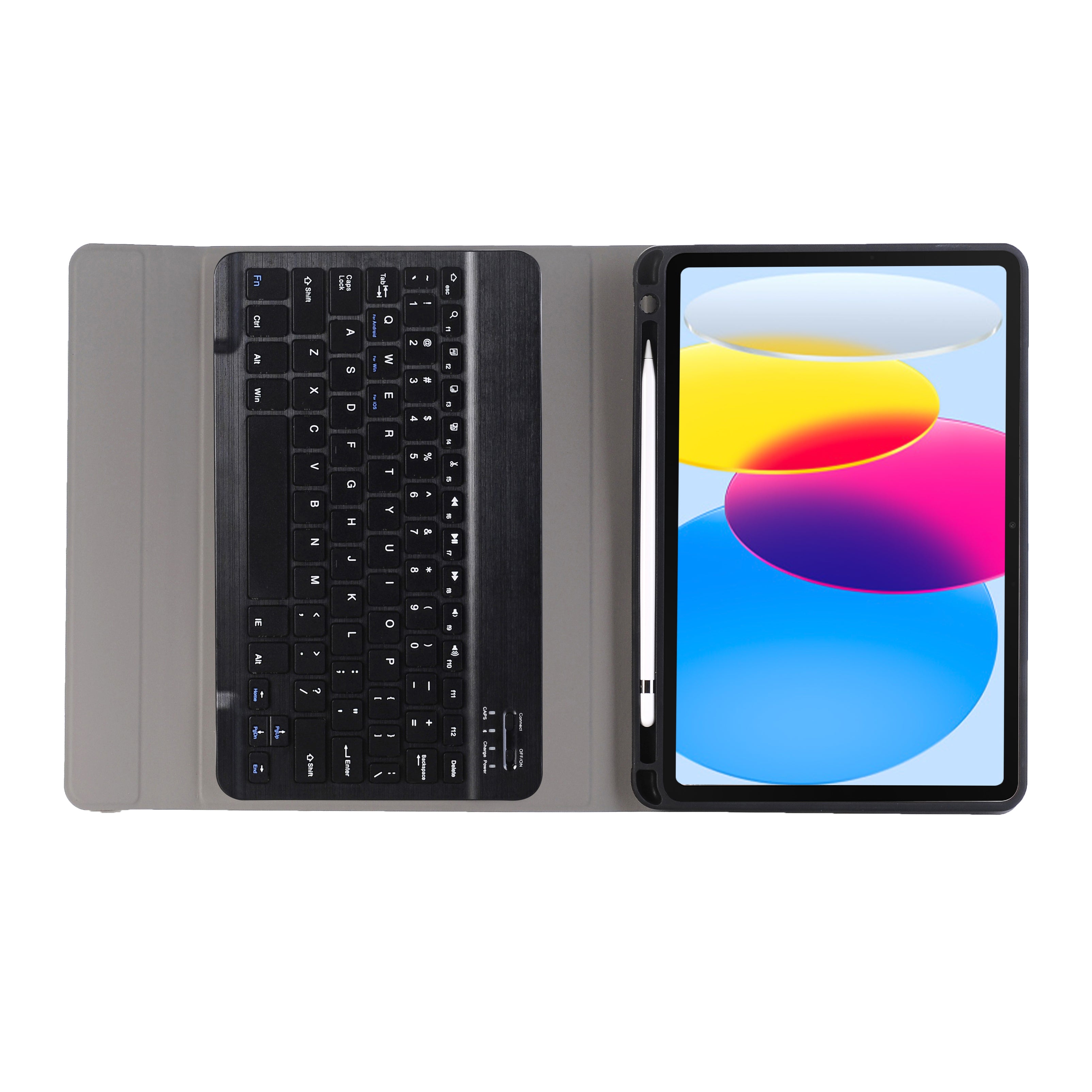 A07B For iPad 9.7-inch (2017) / (2018) / iPad Pro 9.7 inch (2016) / Air 2 / Air (2013) Bluetooth Keyboard Case with Pen Slot