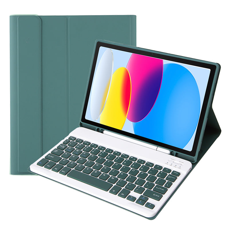 A07B For iPad 9.7-inch (2017) / (2018) / iPad Pro 9.7 inch (2016) / Air 2 / Air (2013) Bluetooth Keyboard Case with Pen Slot