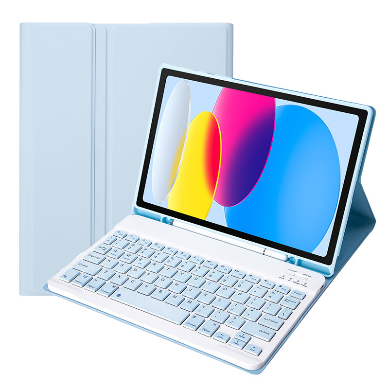 A07B For iPad 9.7-inch (2017) / (2018) / iPad Pro 9.7 inch (2016) / Air 2 / Air (2013) Bluetooth Keyboard Case with Pen Slot