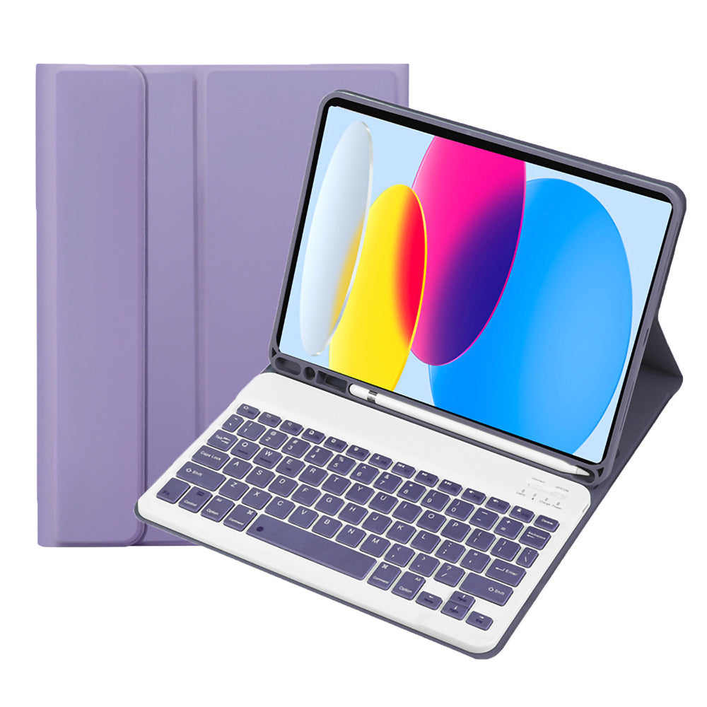 A07B For iPad 9.7-inch (2017) / (2018) / iPad Pro 9.7 inch (2016) / Air 2 / Air (2013) Bluetooth Keyboard Case with Pen Slot