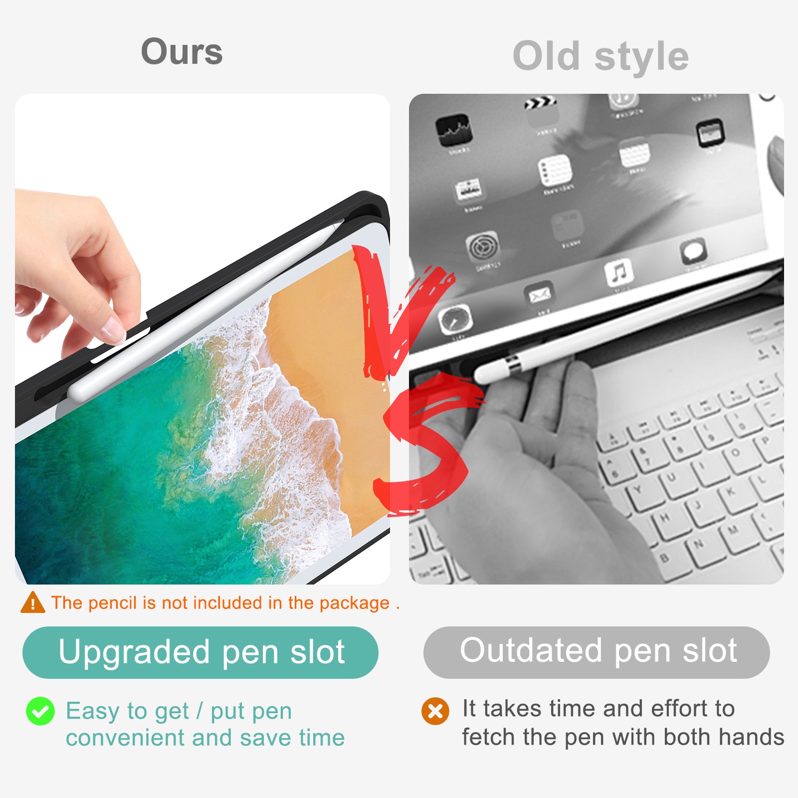 For iPad 10.2 (2021) / (2019) / (2020) / iPad Pro 10.5-inch (2017) / Air 10.5 inch (2019) Backlit Bluetooth Keyboard Tablet Case