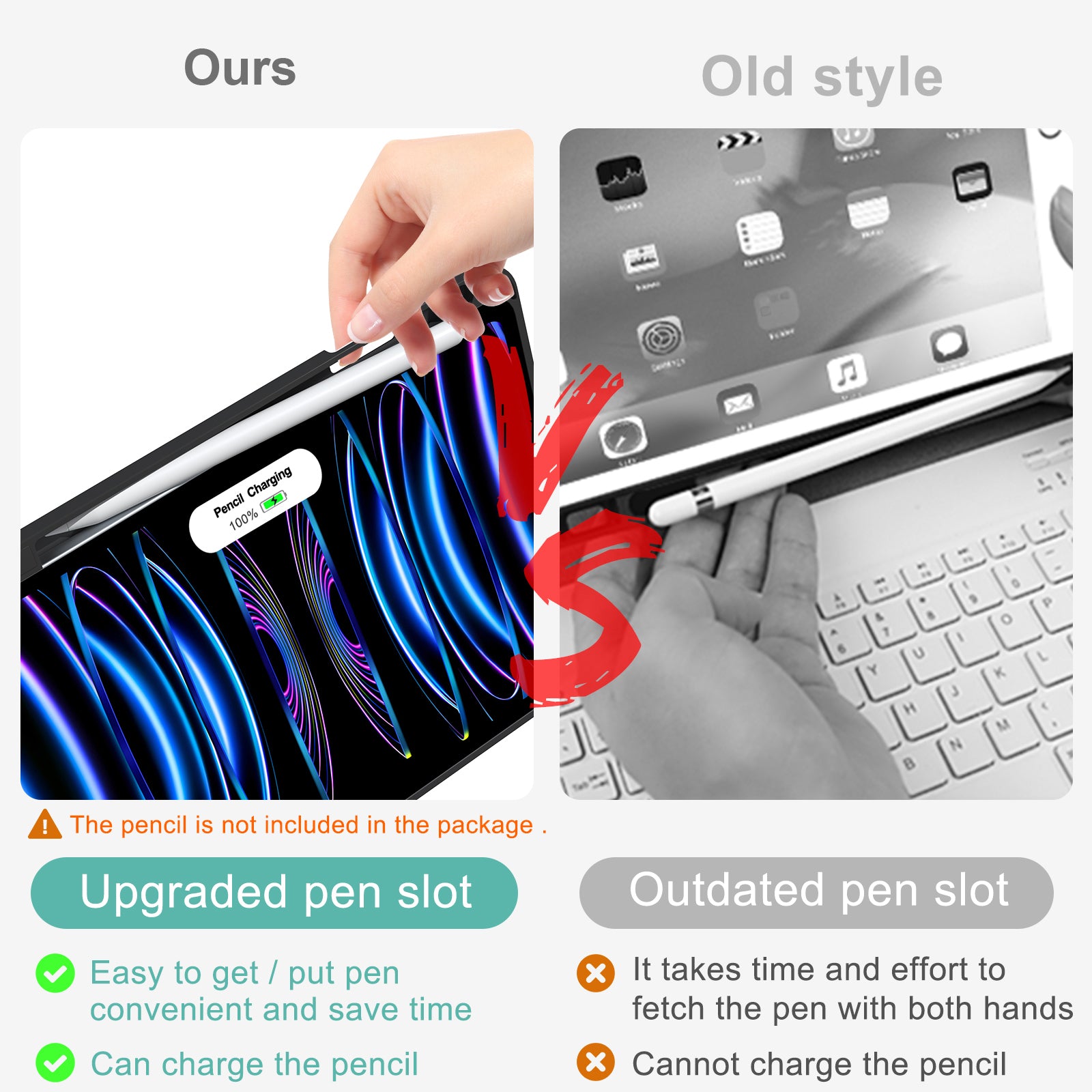 For iPad Pro 11-inch (2018) / (2020) / (2021) / (2022) / iPad Air (2020) / (2022) Tablet Case Backlit Bluetooth Keyboard