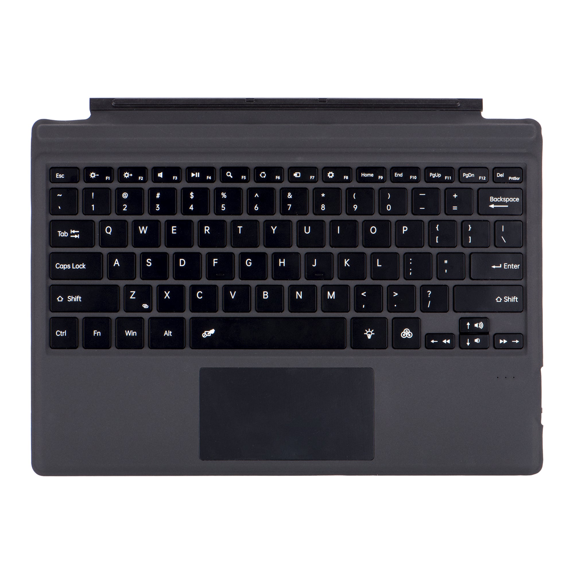 1089D-C For Microsoft Surface Pro 3 / 4 / 5 / 6 / 7 / 7+ Magnetic Absorption Backlit Bluetooth Tablet Keyboard