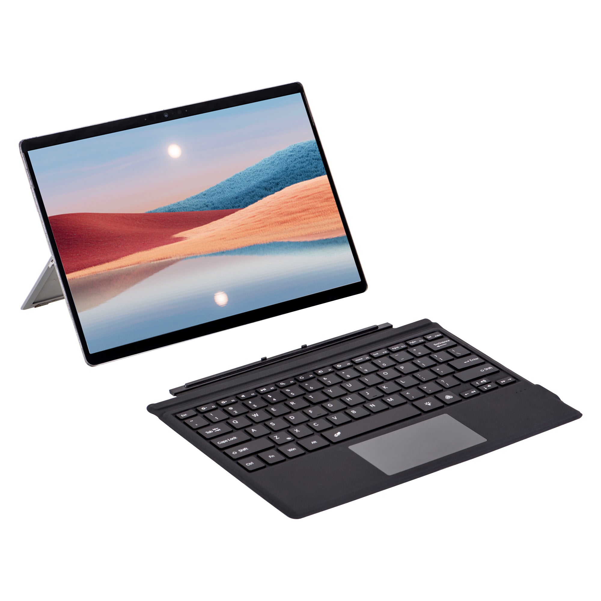 1089D-C For Microsoft Surface Pro 3 / 4 / 5 / 6 / 7 / 7+ Magnetic Absorption Backlit Bluetooth Tablet Keyboard