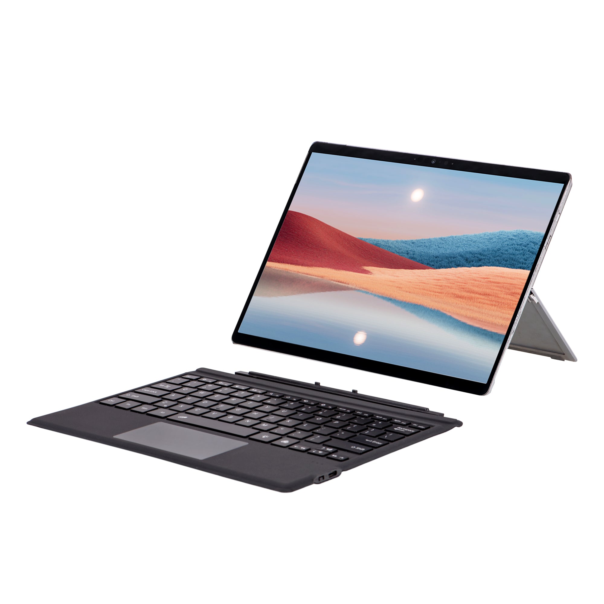 1089D-C For Microsoft Surface Pro 3 / 4 / 5 / 6 / 7 / 7+ Magnetic Absorption Backlit Bluetooth Tablet Keyboard