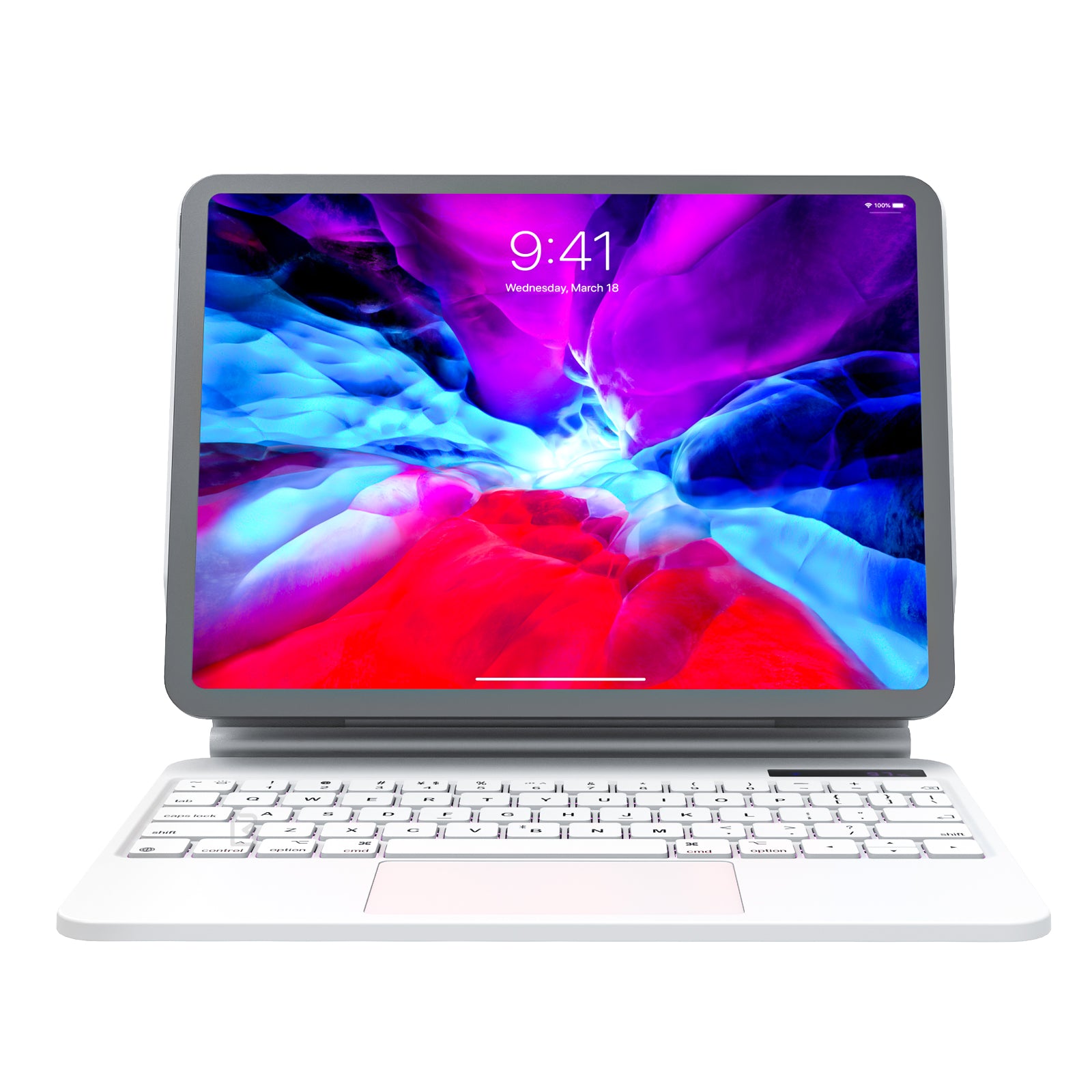 BENWIS ID-MKB For iPad 10.9 (2022) Magnetic Suspension Keyboard Leather Tablet Stand Case