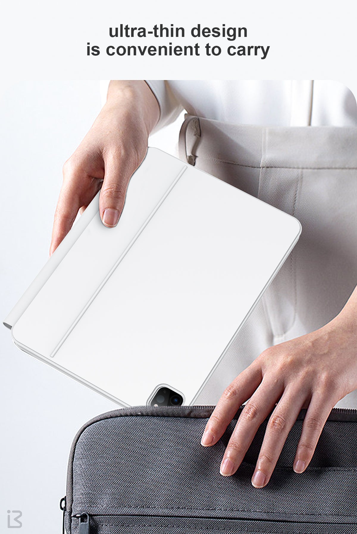 BENWIS ID-MKB For iPad 10.9 (2022) Magnetic Suspension Keyboard Leather Tablet Stand Case