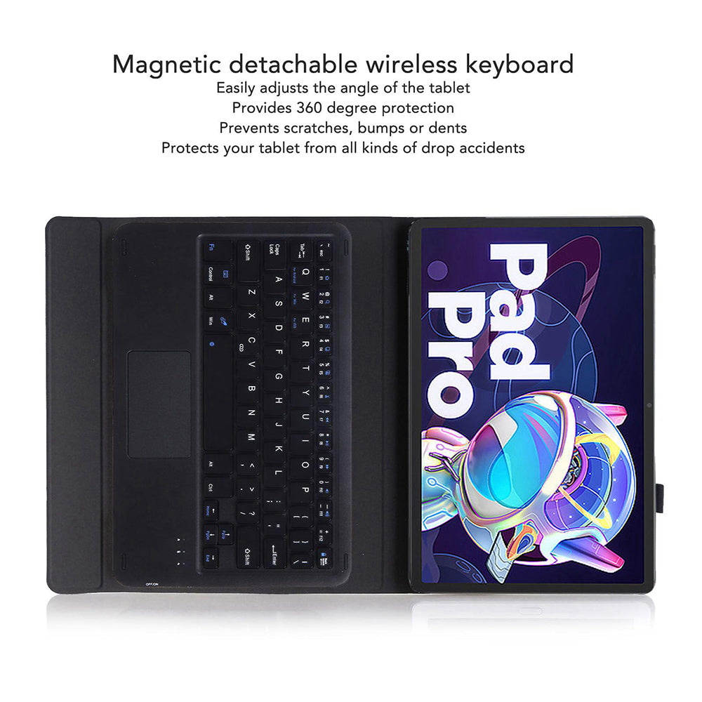 LX-P11 For Lenovo Tab P11 Pro Gen 2 11.2" (2022) Tablet Cover Touchpad Bluetooth Keyboard Leather Case