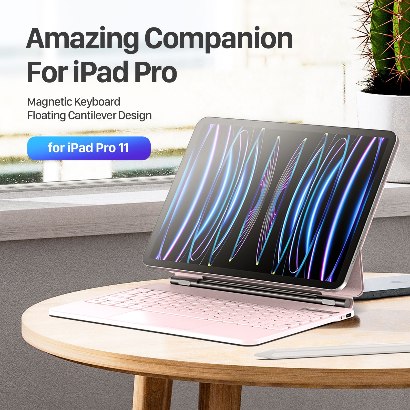DUX DUCIS For iPad Air (2020) / (2022) / iPad Pro 11 (2018) / (2020) / (2021) / (2022) Leather Tablet Case with Magnetic Keyboard