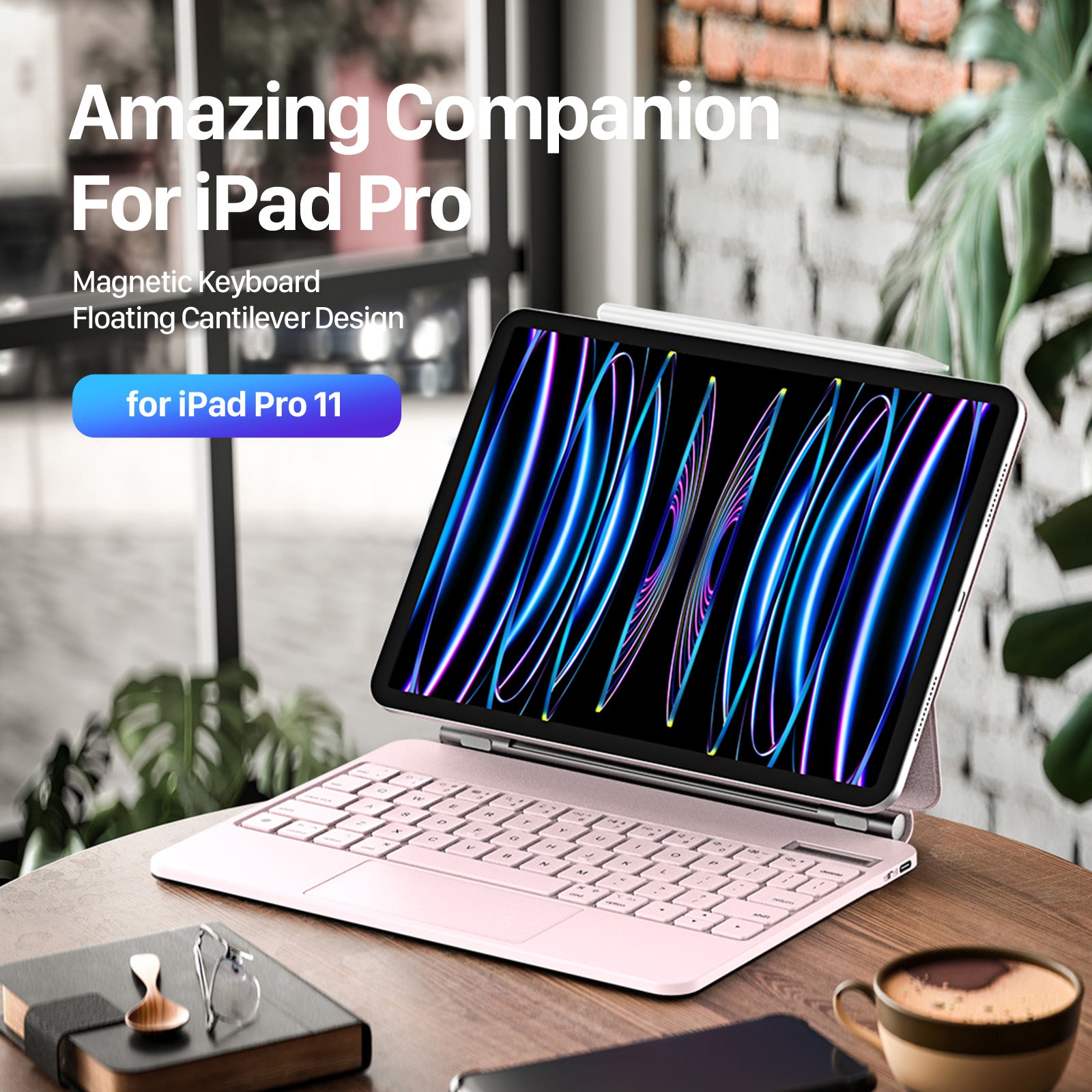 DUX DUCIS For iPad Air (2020) / (2022) / iPad Pro 11 (2018) / (2020) / (2021) / (2022) Leather Tablet Case with Magnetic Keyboard