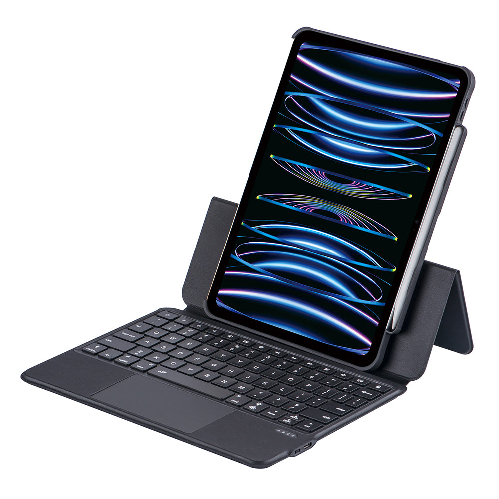 5206D-3B For iPad Air (2020) / (2022) / iPad Pro 11 (2018) / (2020) / (2021) / (2022) Super Thin Bluetooth Keyboard for Tablet