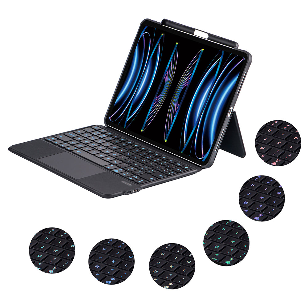 5206D-3A For iPad 10.9 (2022) Super Thin Bluetooth Keyboard Tablet Protective Case
