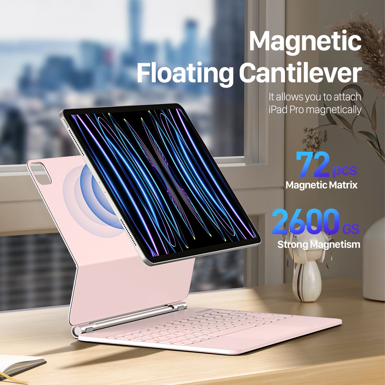 DUX DUCIS For iPad Pro 12.9 (2022) / (2021) / (2020) / (2018) Case Magnetic Bluetooth Keyboard Leather Cover