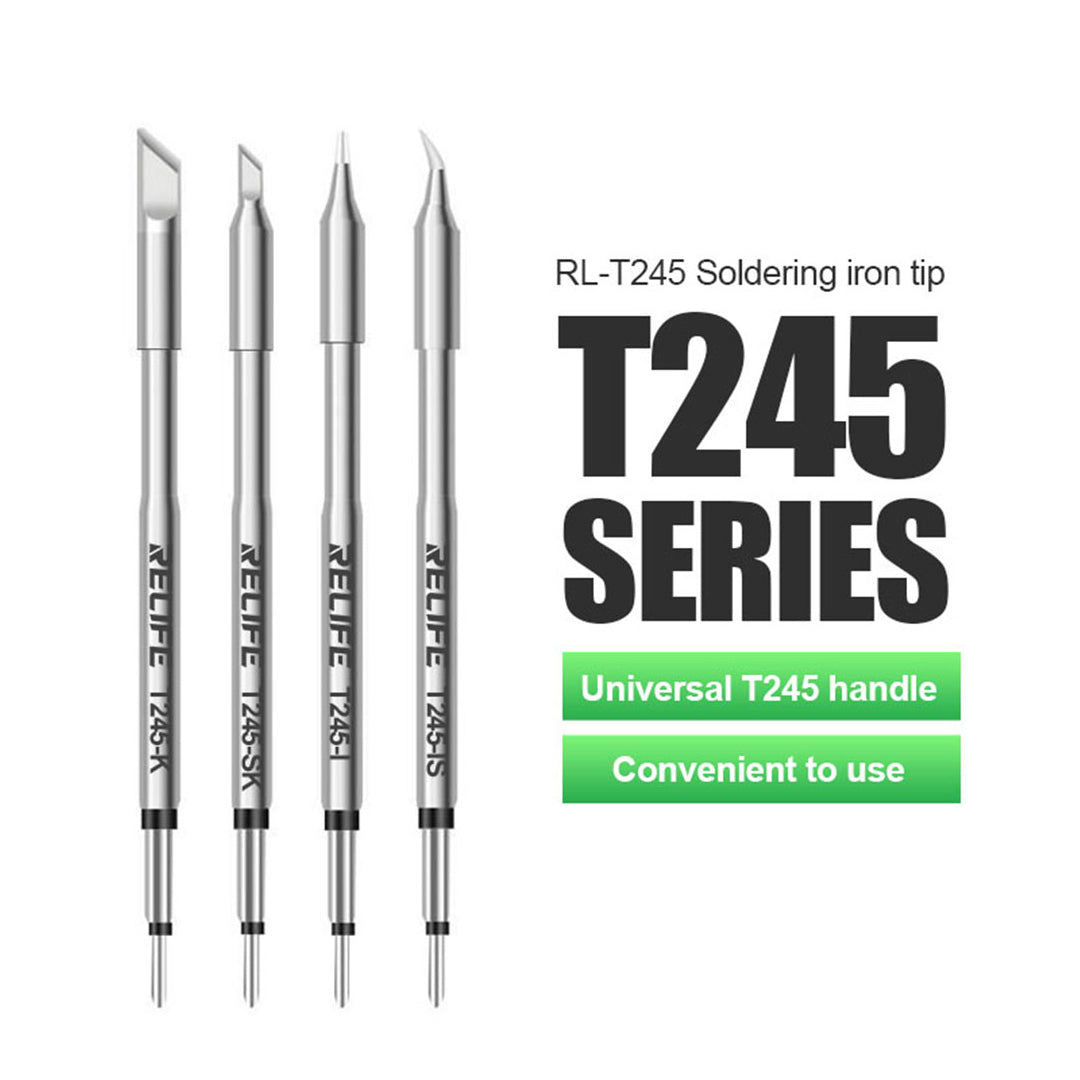 RELIFE RL-T245 Soldering Iron Tip Handle Welding Nozzle Grip Soldering Station