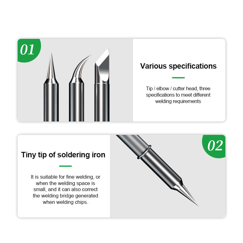 RELIFE RL-C115 Soldering Iron Tip Replacement Head for Phone Motherboard Micro Welding Tool