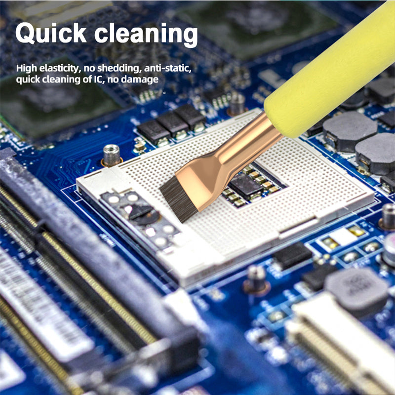 VBEST VBST-81 2Pcs PCB Circuit Board Cleaning Brush Motherboard IC Tin / Glue Remover
