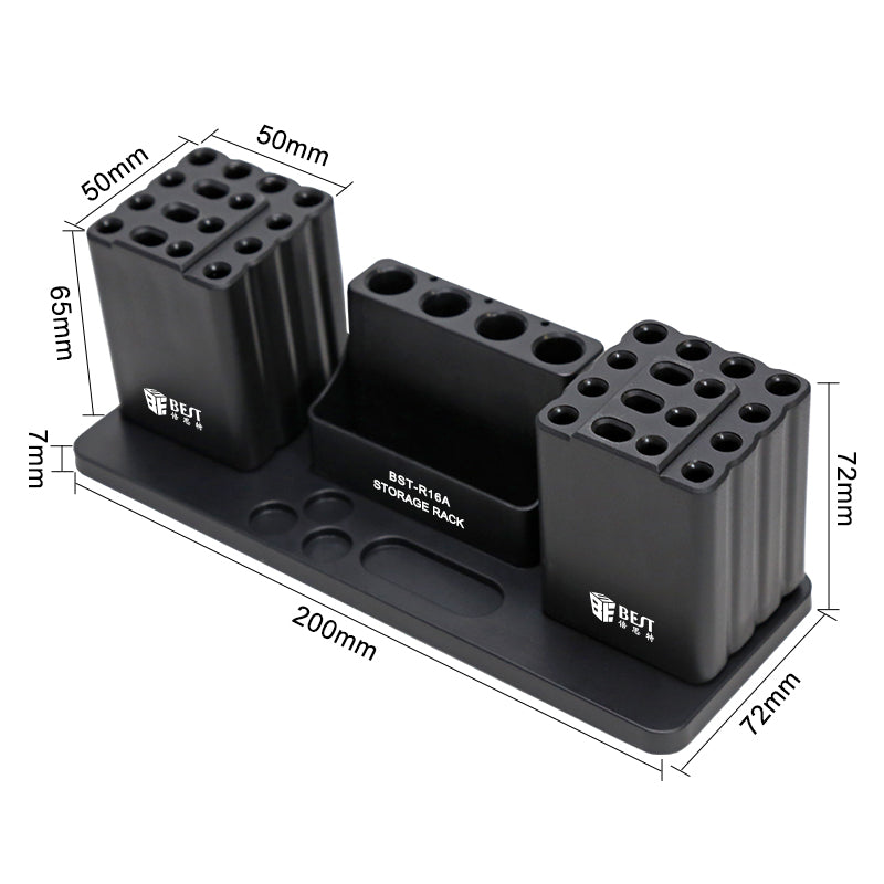 BEST BST-R16A Multifunctional Storage Box Desktop Storage Rack for Phone Repair Tools Organizer