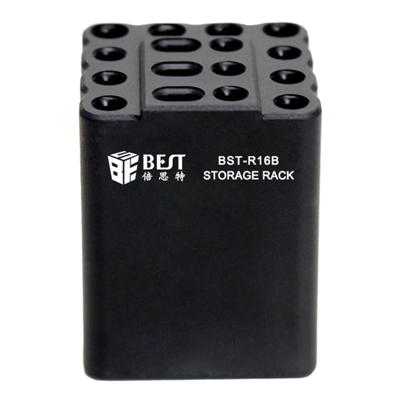 BEST BST-R16B 16-Hole Classified Storage Box Soldering Iron Tips Organizer Phone Repair Tool Holder