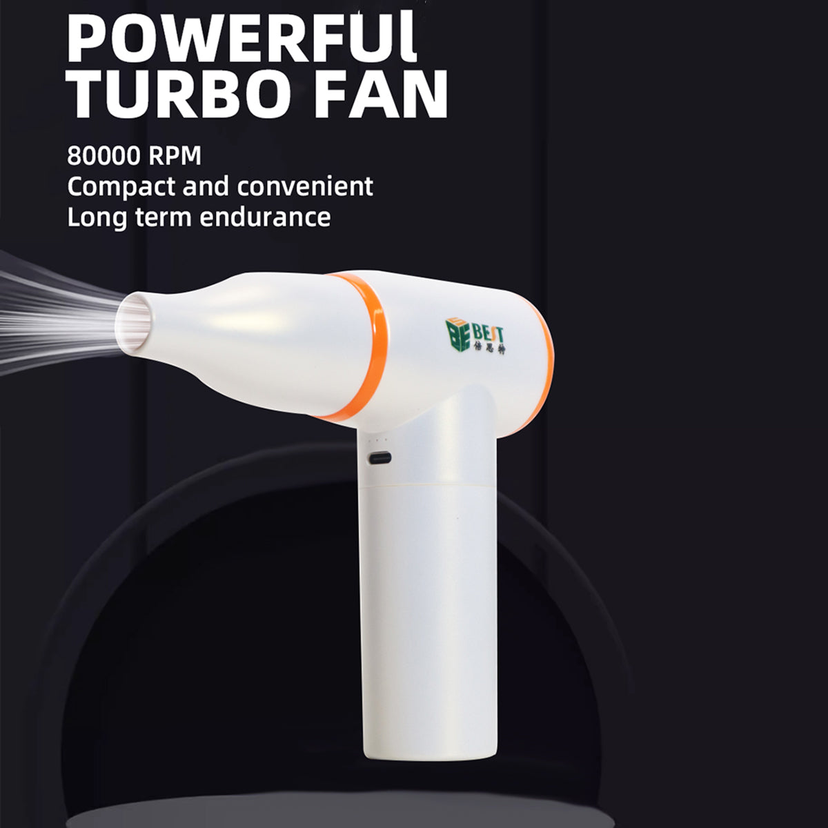 BEST BST-AP-01 80000RPM Turbo Fan Brushless Motor High Speed Portable Wireless Fan