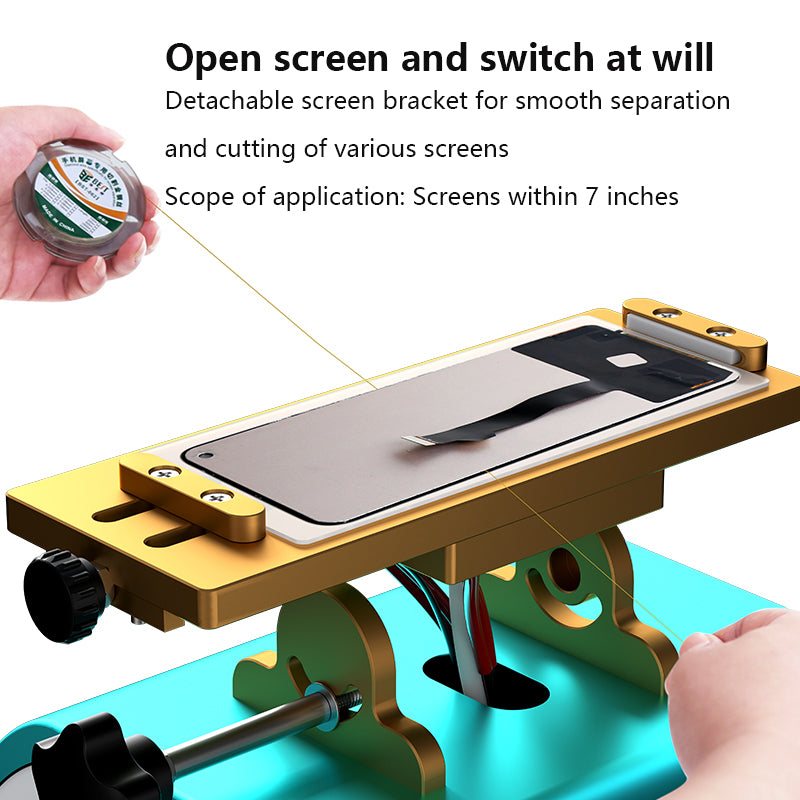 BST-B-918B LCD Screen Separator Machine with Suction Cup Rotary Screen Splitting Machine