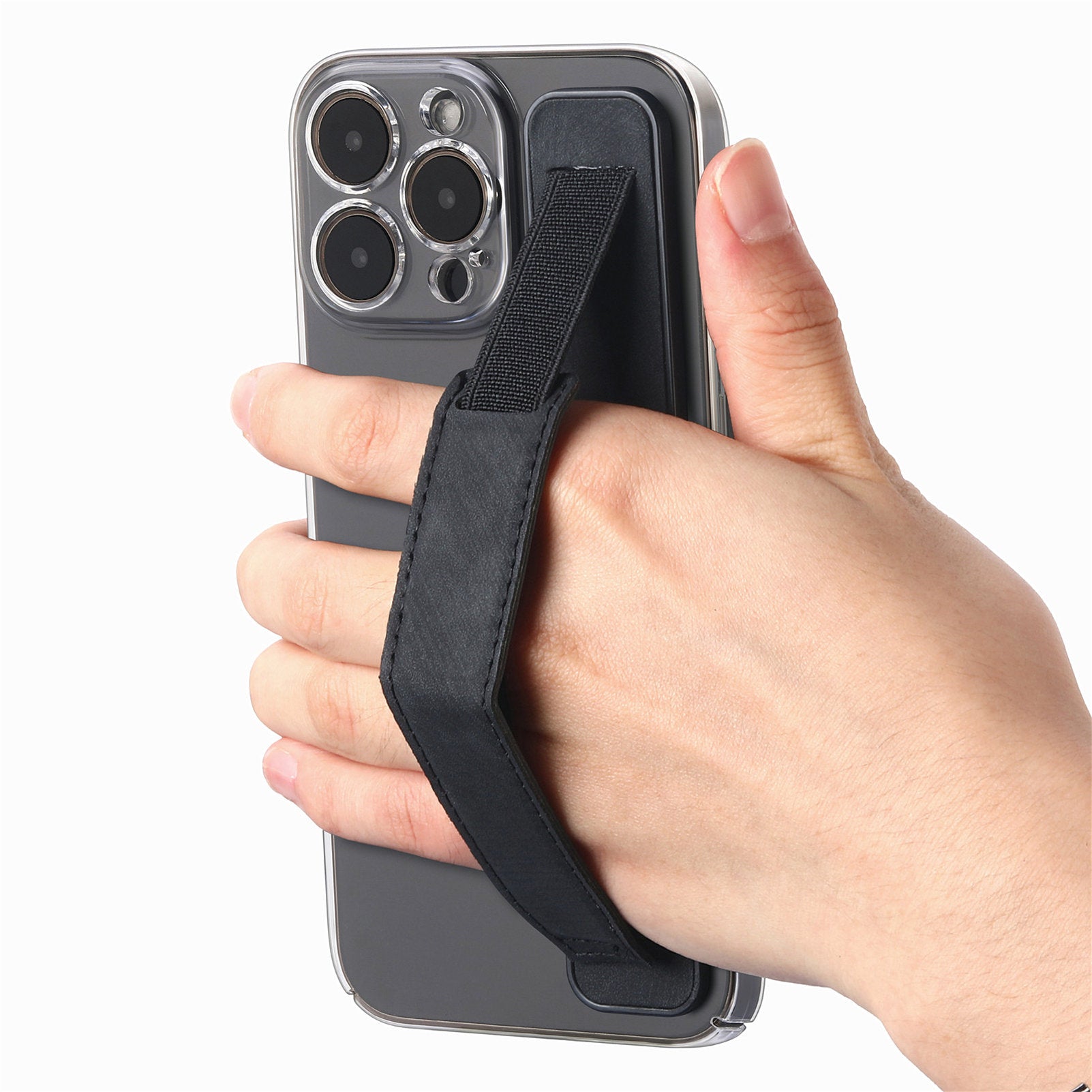 SP-03 Phone Finger Grip Holder with Kickstand Function Self-Adhesive Wristband