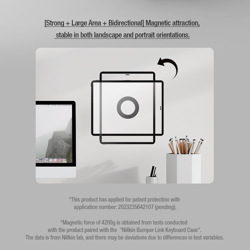 NILLKIN SnapHold Ultra Magnetic Sticker Self-adhesive Tablet Wall Mount Stand