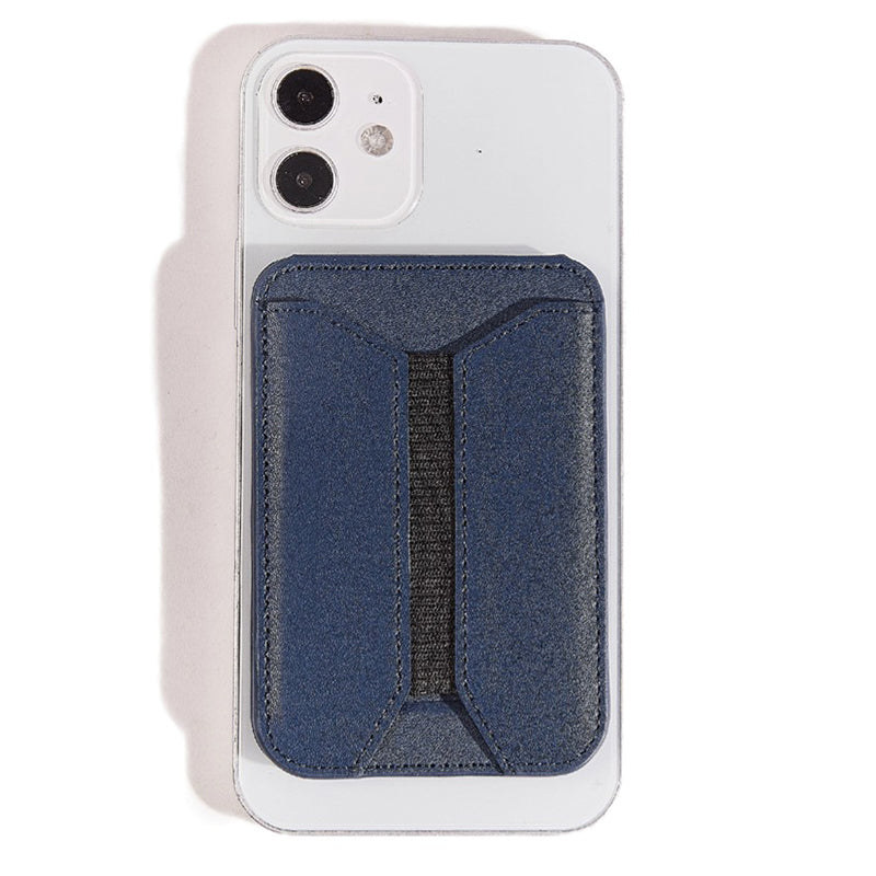 MRC058 Cell Phone Folding Magnetic Kickstand with Card Holder, Elastic A-Model